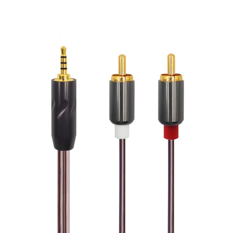 6N単結晶銅 RCA 対応 アップグレード・ケーブル ビバボ Phone player PC TV 用 リケーブル