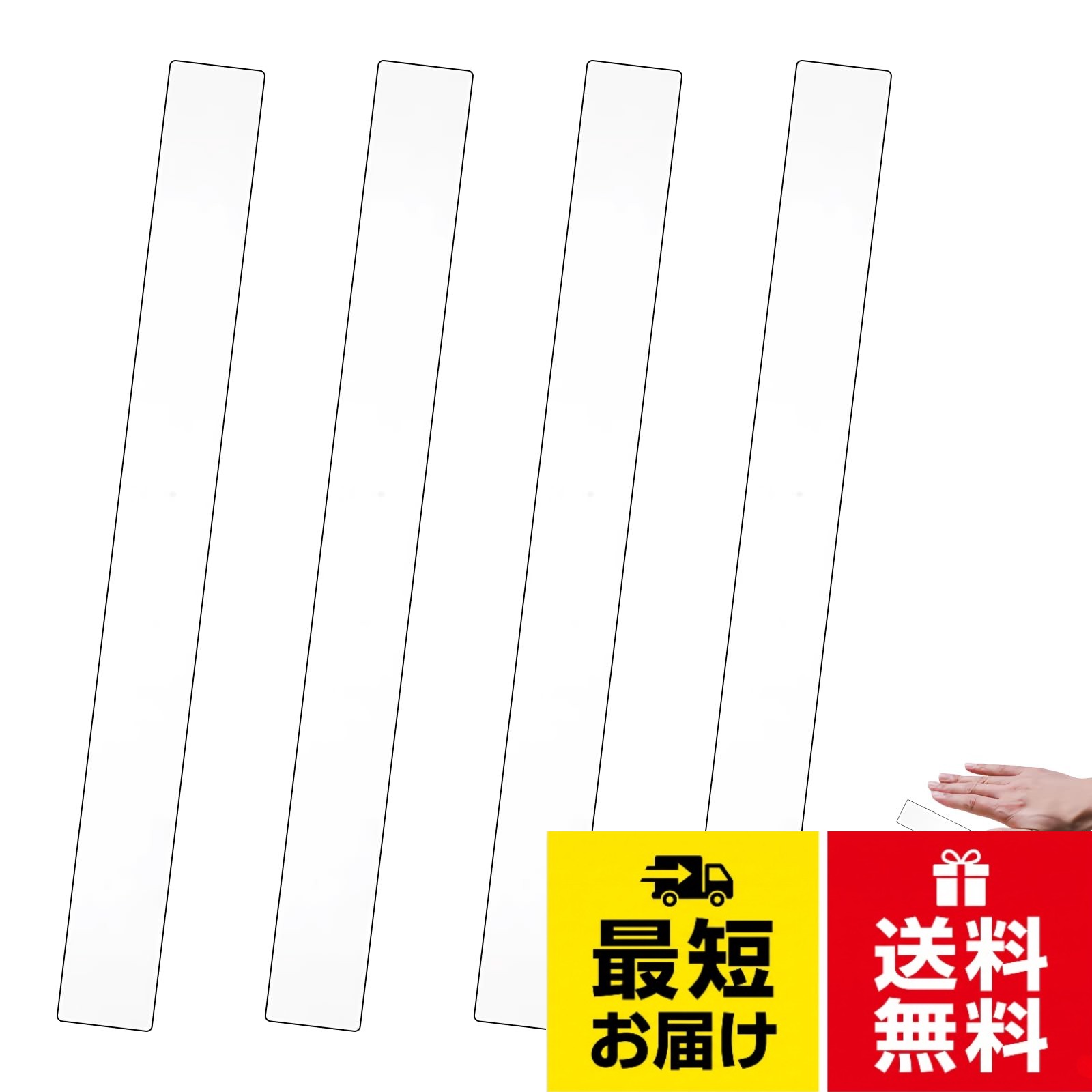 セット内容：4個セット。 材質：アクリル。。サイズ：29.5*3cm、厚さは約2mmと3mm。 カラー：透明。。使いやすい：バランス定規は使いやすく、両側に同じ厚さの定規を置き、生地を中央に置いて麺棒で均等に押します。。粘土深さガイド：このアクリルルーラー（2mm/3mm）は麺棒と一緒に使用することで、生地や粘土の厚みを均等に調整し、作品の完成度を向上させることができます。。幅広い用途：麺作りやクッキー、ゼリーの製作に適しており、陶器作りにも最適です。KDSSYFT アクリルルーラー ルーラー 4個セット 粘土深さガイド 粘土ルーラー 麺棒ガイド 耐熱 多機能 透明 製菓道具陶器ツール