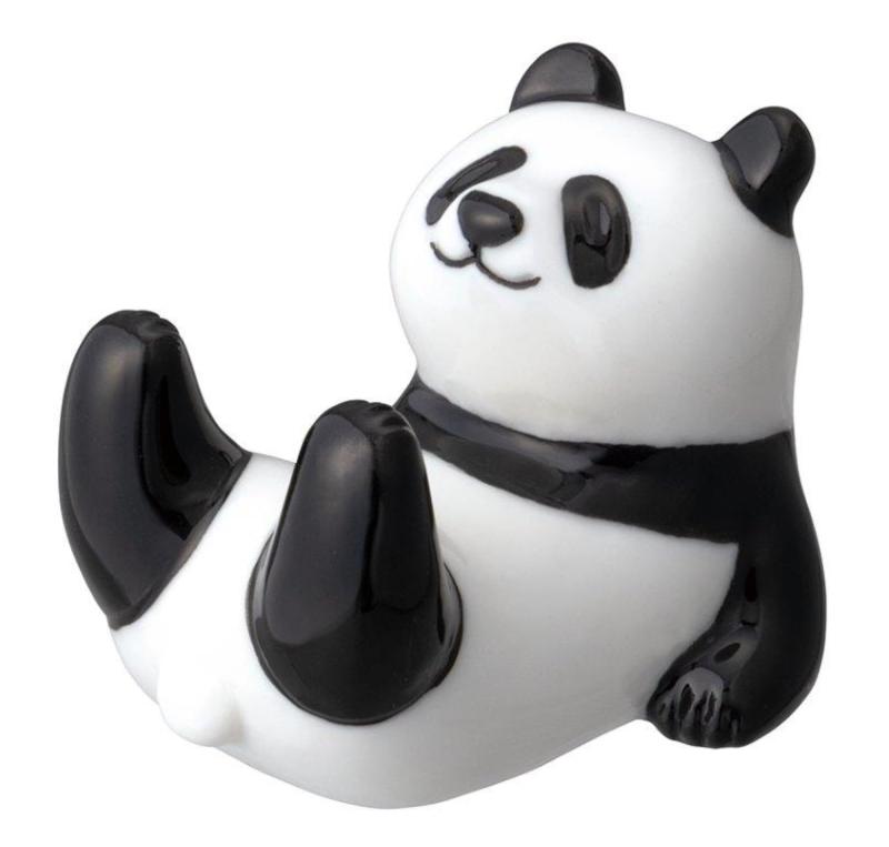 デコレコーポレーション パンダラケ パンダ箸置き ごろん サイズ：約W3.6 D4.5 H3.5 MG-47492