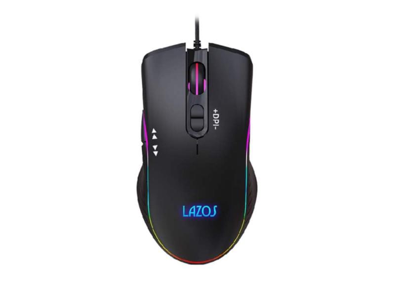 乐天商城 - LAZOS(ラソス) RGBゲーミングマウス 7ボタン ブラック マウス PC パソコン ゲーム用 L-MSG7-B