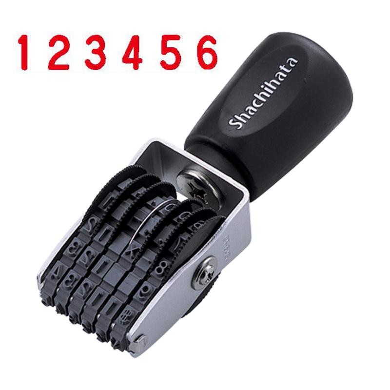 シャチハタ ゴム印 欧文6連