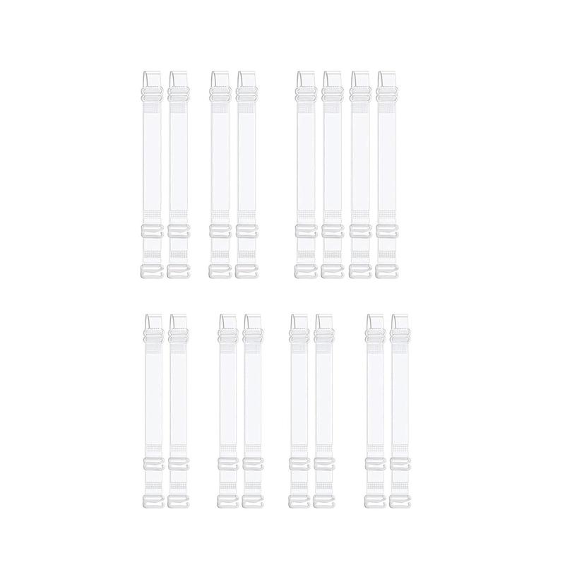 乐天商城 - [LeTradeJP] ブラストラップ 透明 4組 幅1.2cm+1.5cm ブラ紐 クリアー シリコン ブラ 肩紐ずり落ち防止 ドレス ダンス衣装対応4ペア入