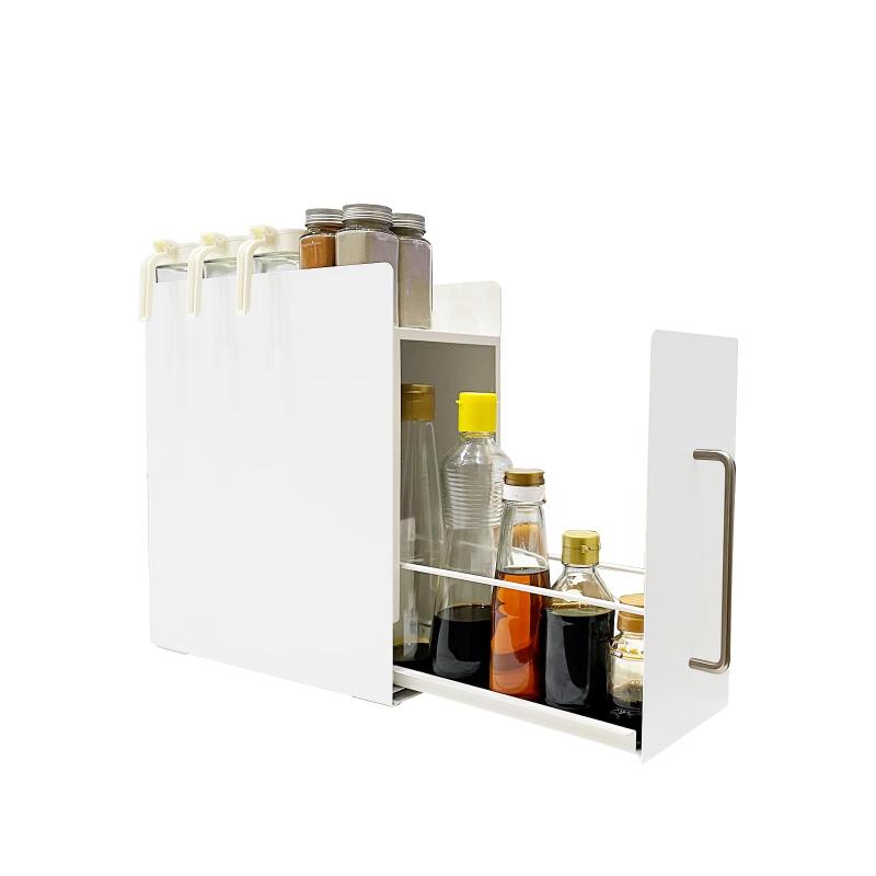 ママ倉 隠せる調味料ラック 1段