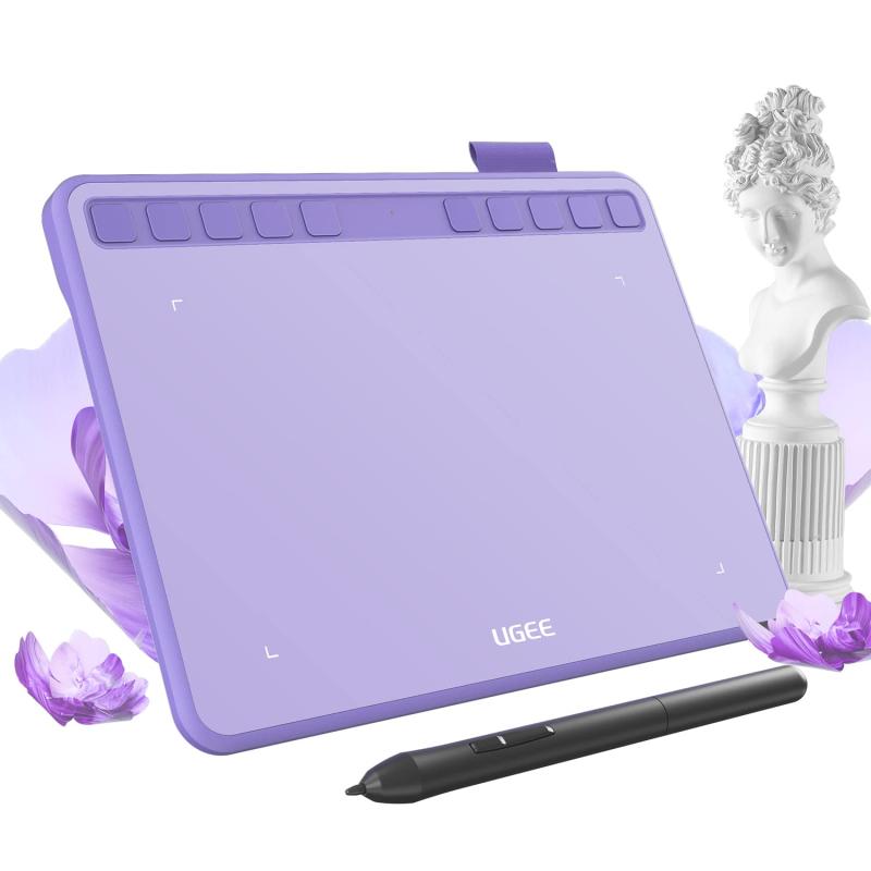 UGEE S640PP/RED ペンタブ ペンタブレット パープル/レッド