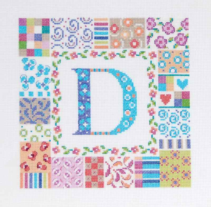 Other - DMC ディーエムシー 刺しゅう クロスステッチ キット 横20cm×縦20cm 14カウント 55目 ALPHABET PATCH BK1208
