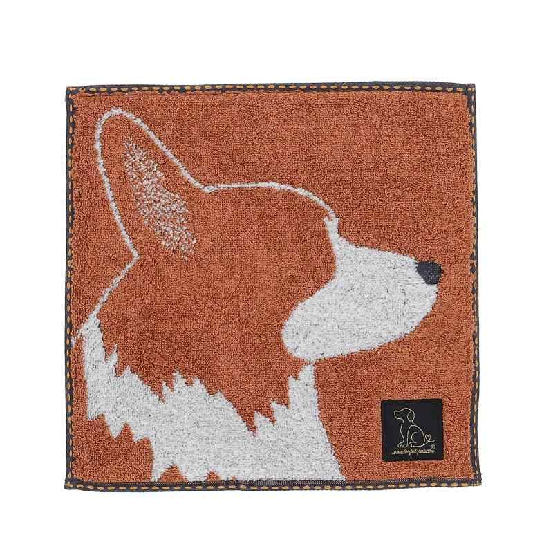 丸眞 ハンカチ ワンダフルピース 補助犬支援 無撚糸 ふわふわ 抗菌防臭加工