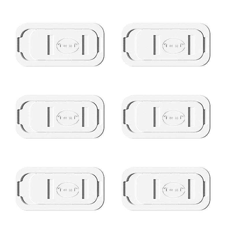 Akkerds 電源ソケット保護カバー 6個入り ホワイト 児童感電防止保護カバー ホール遮断スイッチカバー プラグ保護シート