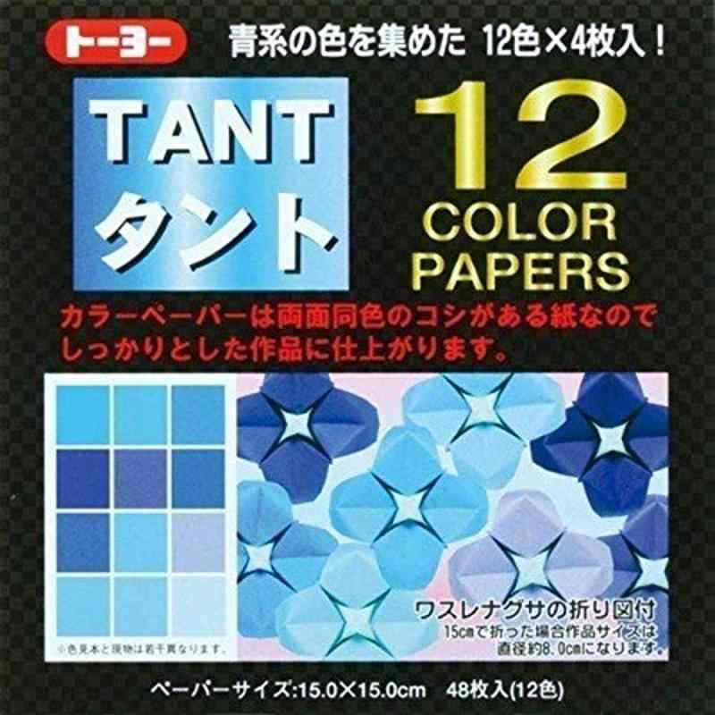 乐天商城 - トーヨー折り紙068002タント12カラーBL（青系）