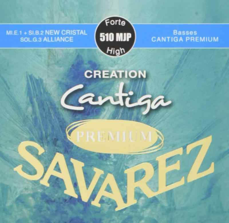 SAVAREZ 510 MJP High tension CREATION Cantiga PREMIUM クラシックギター弦1、2弦ナイロン、3弦アリアンス、4～6弦カンティーガ