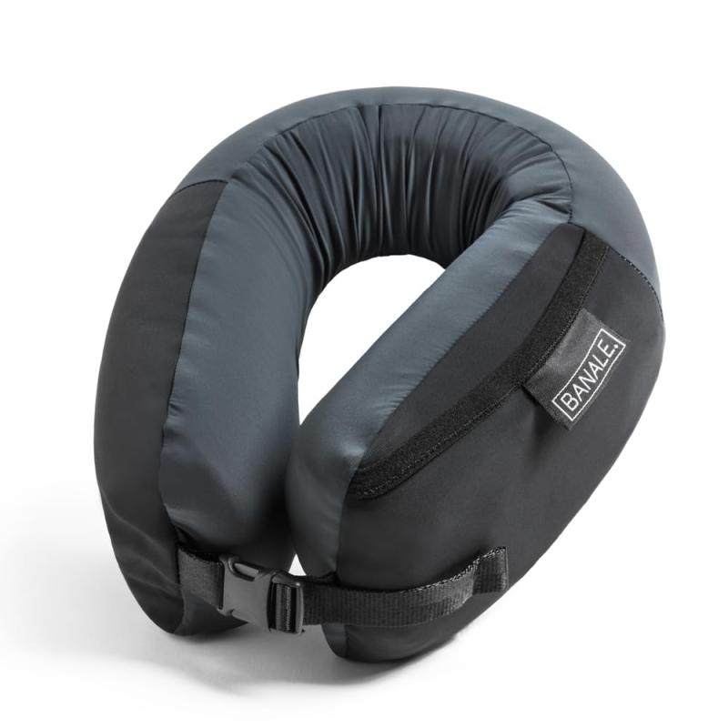 BANALE(バナーレ) NECK PILLOW ネックピロー 低反発素材の携帯枕 GREY BA-002GY