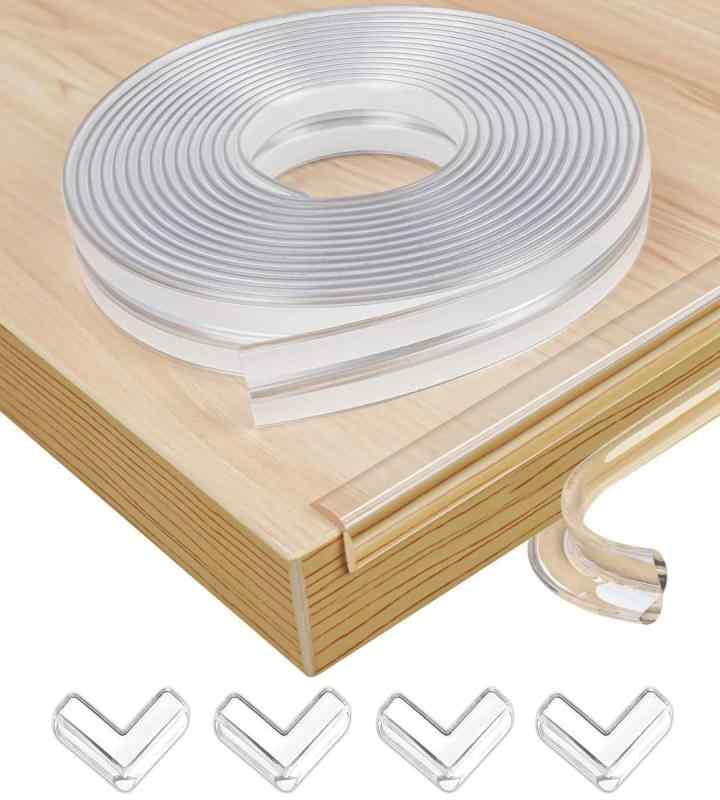 コーナーガード コーナークッション 透明 長さ2m 家具コーナー保護対策 家具保護テープ 4個L型ガード 超強粘着力 操作簡単 透明素材赤ちゃん けが防止 着脱可能 家庭用 保育園 幼稚園教室安