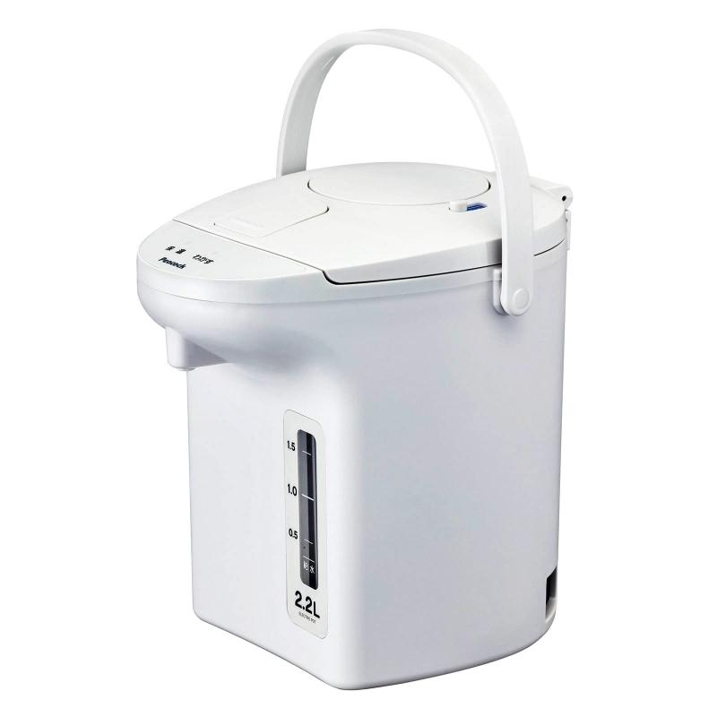 乐天商城 - ピーコック 電気ポット 2.2リットル お手入れ簡単 ステンレス 内容器 エアーポット 保温ポット 湯沸かしポット WVP-22 WA オールホワイト