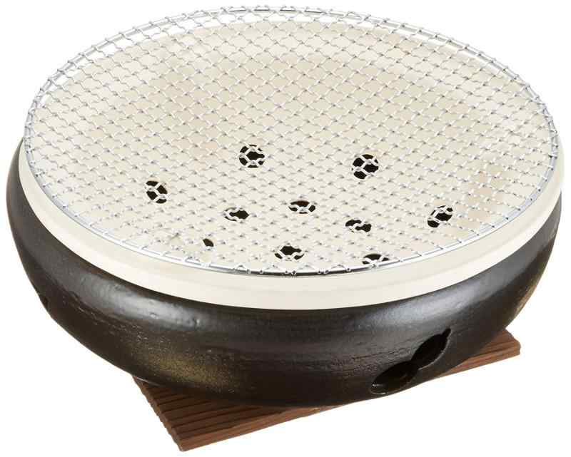 Rakuten - マルヨシ陶器 伊勢炭焼 水コンロ 10号 黒 M4604