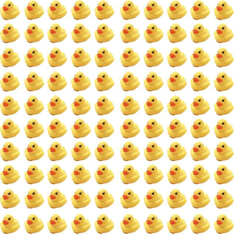 Ailunate アヒル お風呂 おもちゃ あひる ミニ 水遊び お風呂に浮かべるアヒル アヒルちゃん 大容量 100個