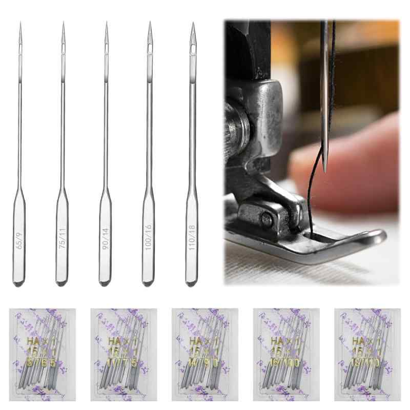 ミシン針 ミシン針セット 家庭用ミシン針 HA×1 9# /11# /14#/ 16# /18# 50本セット ミシン部品 ミシンニードル 薄生地&厚生地 デニム用 手作り いろいろなブランドのミシンと互換性がある 普通