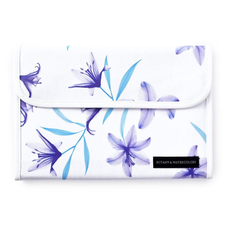 [BOTANY & WATERCOLORS] マルチケース 母子手帳ケース（ジャバラ） リリーライラック W0202300