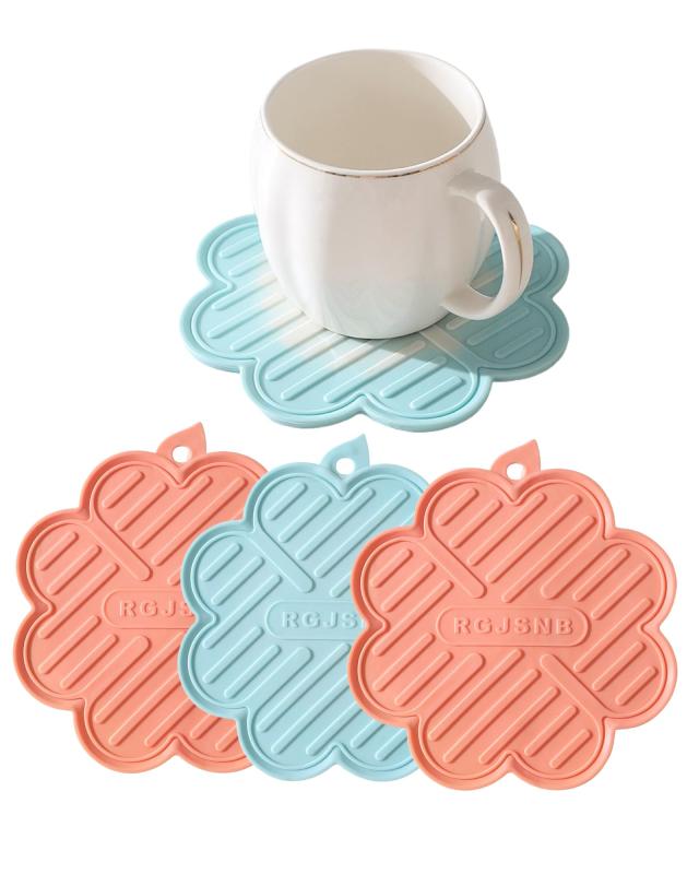 Tibemi���ߤ� �������ʲ֤η� 4�祻�å� 40��ʾ�Ǯ�ǿ����Ѥ����Ǯ�ޥå� ���å��� TPR�����Ϥ� ���ߤ� ���� ����������ѥå� �ɳݤ����� ���������ñ ���åץ����� 16*16cm