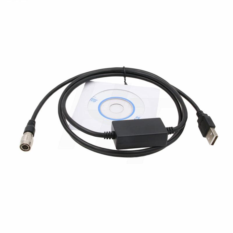 HangTon USB データ転送ケーブル Nikon DTM 800 500 A20 NPL 352 322 トータルステーション ヒロセ 6ピン - コンピュータ PC Win11 Win10 Win8 Win7用