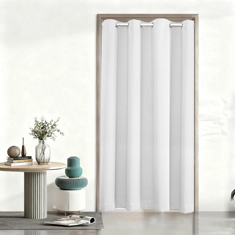 XWQ 間仕切りカーテン のれん ドアカーテン 防寒 断熱 遮光 ロング 暖簾 保温 防音 無地 厚手 省エネ ..