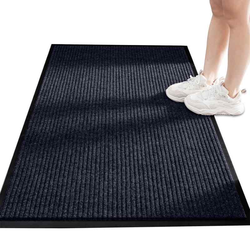 Rakuten - 玄関マット DPEAN 泥落としマット ドアマット フロアマット 吸水 丸洗い 屋内 屋外 業務用 防音 オフィス用品 家庭用 滑り止め付き