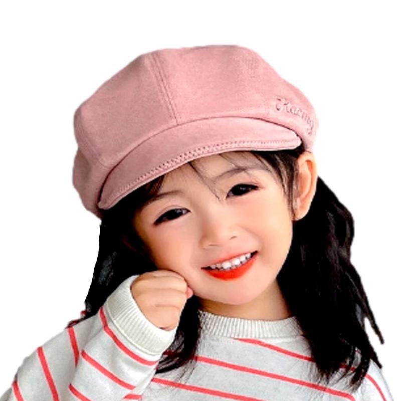 [miaotti] [ミャオッティ] キャスケット帽 ベレー帽 ハンチング ガールズ帽子 キッズキャップ 子ども 女の子 ツバ付き 子供用