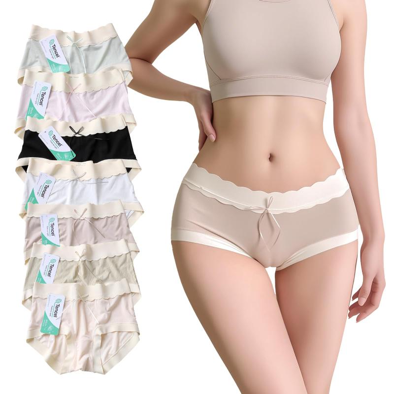 Rakuten - [Fanmorph] 女性用下着 ショーツレディース 7枚セット ロリパンツ 美尻 サニタリーショーツ 高通気性と伸縮性 シームレスパンツ 生理用パンツ 吸汗速乾 消臭 抗菌 レディース ショーツ 柔らか