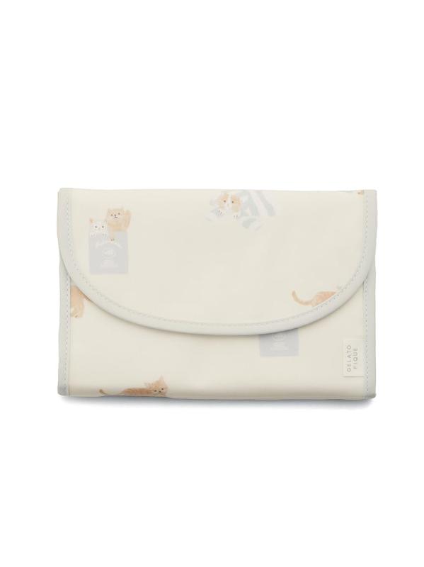 プレイフルキャット柄 母子手帳ケースS