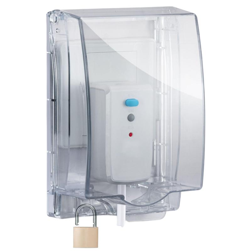 RYOHIN Lab. コンセントカバー コンセントガード 施錠可能 被せるだけ ほこり防止 赤ちゃん ペット いたずら防止 キッチン 防水 賃貸 後付け 感電防止 盗電防止 延長コード 保護 トラッキング