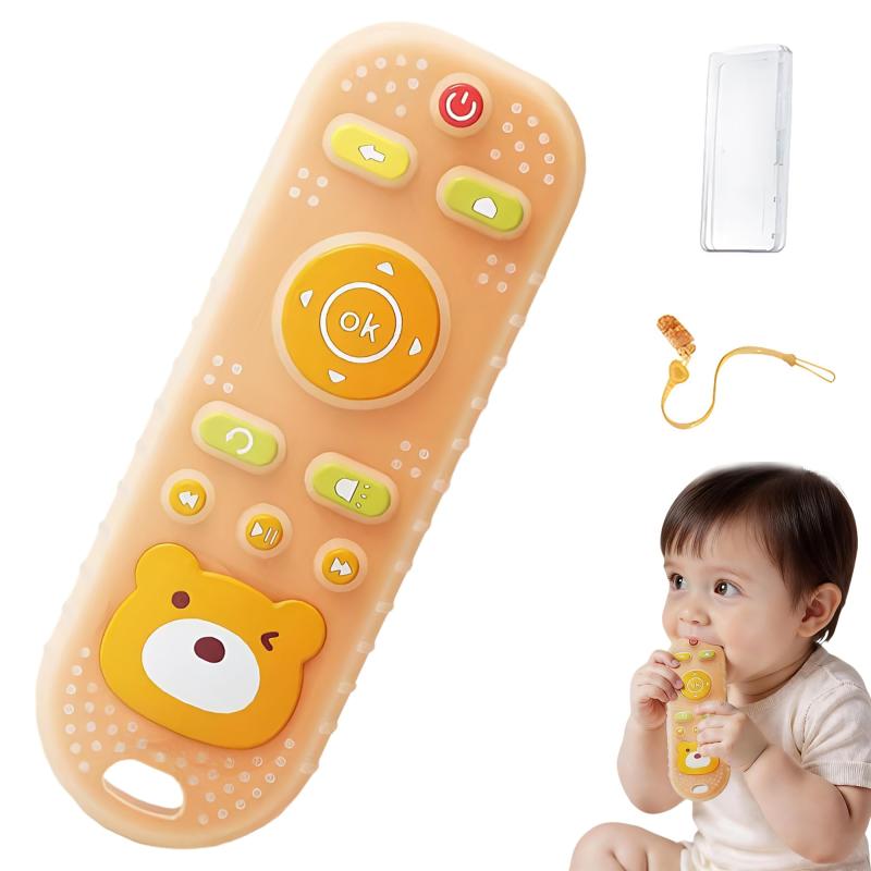 Meltryllis 赤ちゃんおもちゃ シリコン製 おもちゃストラップ 収納ボックス付き 歯固め 赤ちゃん 知育玩具 洗える 子供用 リモコン玩具 男の子 女の子