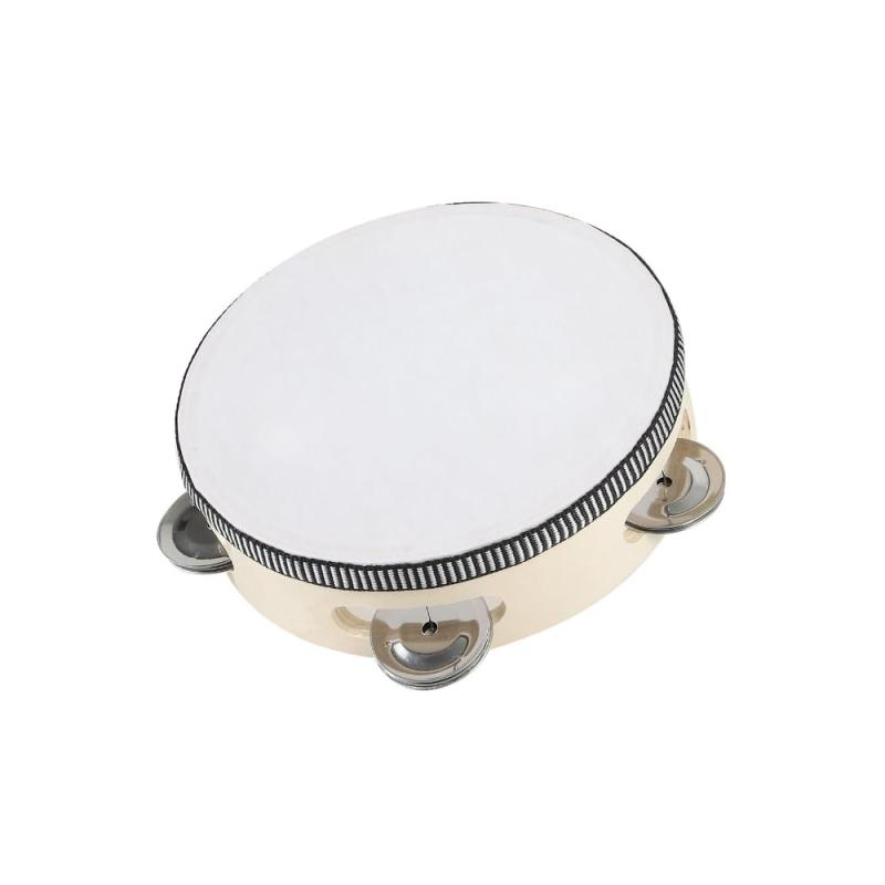 JP Number タンバリン 楽器 打楽器 ダンス バレエ 木製 コンパクト 軽量 お手軽タンバリン