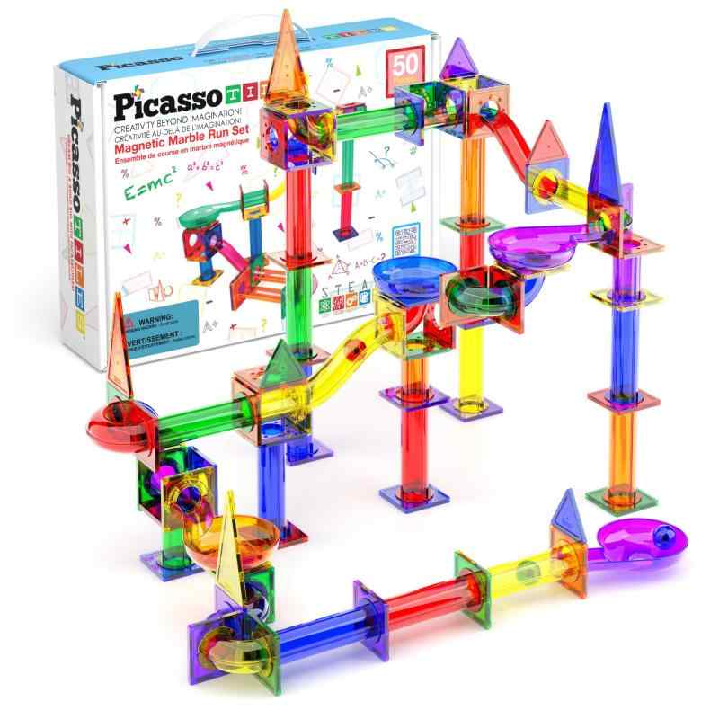 乐天商城 - PicassoTiles Marble Run Magnetic Tile
