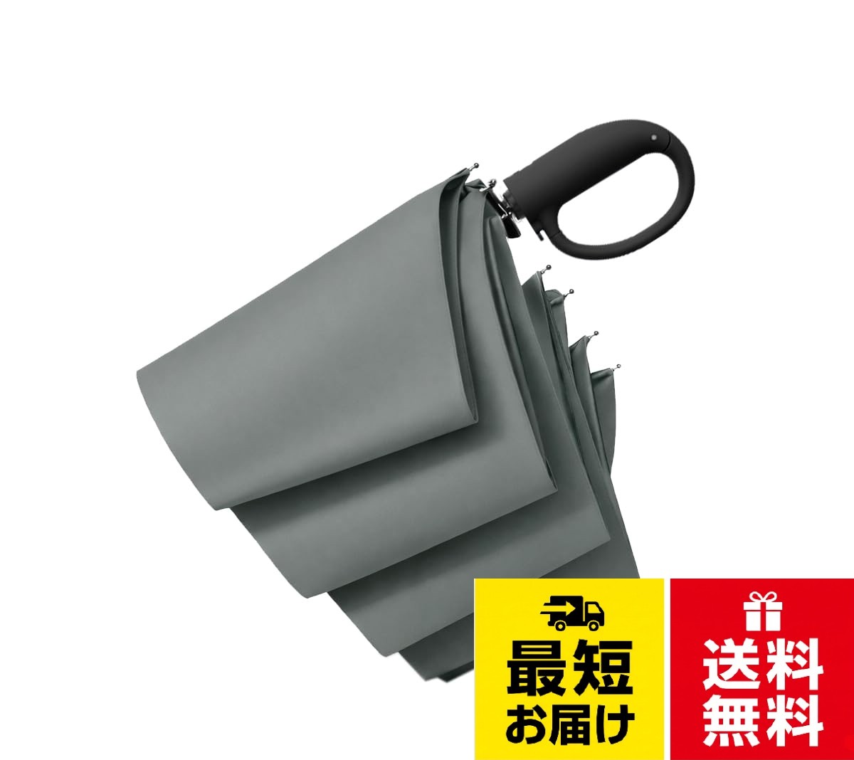 333hiino kano 形状記憶 折りたたみ傘 3秒でたためる傘 ワンタッチ 自動開閉 おりたたみ メンズ 撥水速乾 男女兼用 カラビナ型 丈夫 耐久 台風豪雨対応