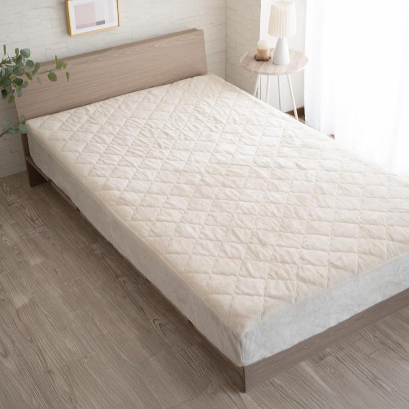 シルフィーズ あったかフランネルBOXシーツ一体型 冬 敷きパッド おしゃれ