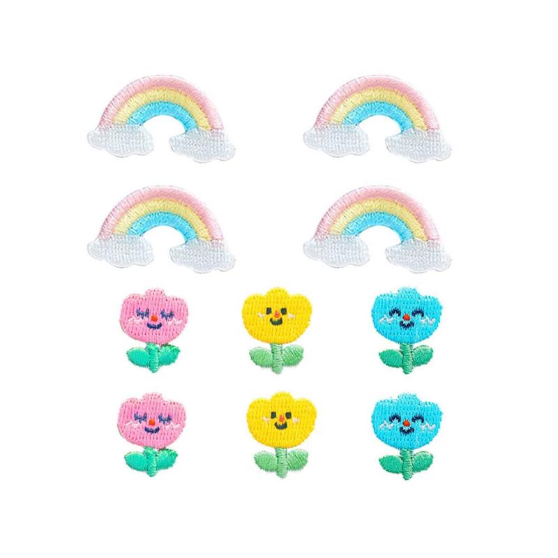 ワッペン アイロン 男の子 女の子 おしゃれ アイロンワッペン ベルクロ アップリケ 刺繍