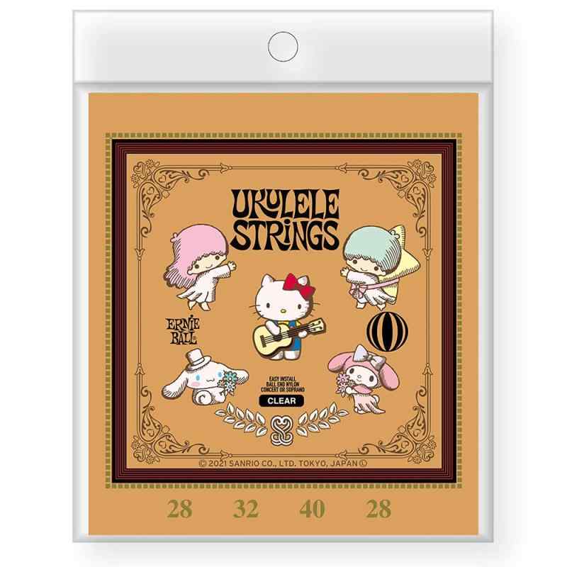 【正規品】 ERNIE BALL ウクレレ弦 ナイロン製 UKULELE BALL END NYLON STRINGS