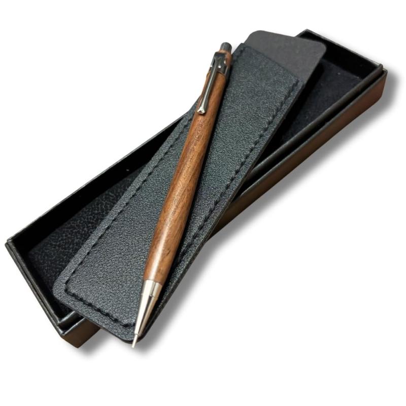 木軸シャーペン 0.5mm 大人 木製 文具 ギフト 軽量 スリム シャープペンシル 職人 手作り ハンドメイド..