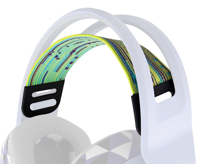 SOULWIT ヘッドバンド ヘッドホン バンド for Logicool G733/G535/G335 用 フレキシブル ファブリック 交換用 ヘッドバンド パッド ヘッドセット 互換性 ヘッドストラップ クッション カバー 伸縮素材