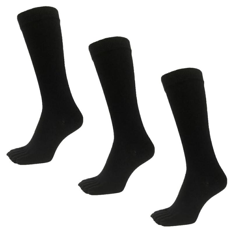 [アスカ] 5本指ソックス 学生 野球 対応 ベースボール ハイソックス メンズ レディース 27-29cm 3足