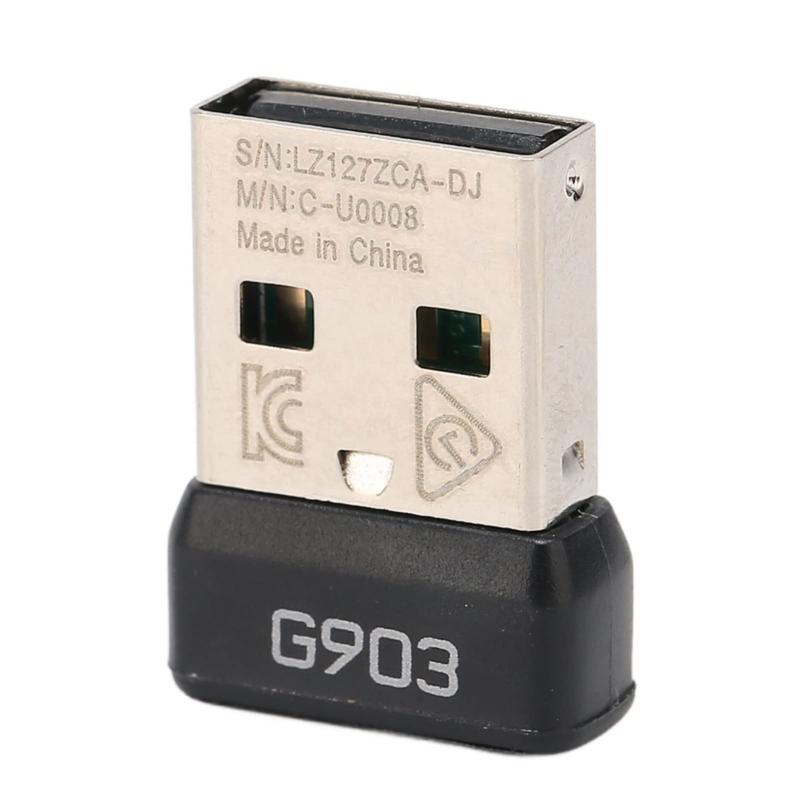 G903 用 USB マウス レシーバー、安定した接続を備えたワイヤレス アダプター、ポータブルでコンパクト、PC、Mac、ラップトップ用