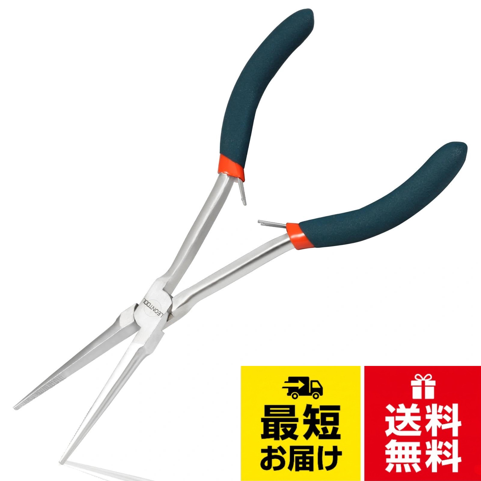 用途: ワイヤーの曲げ、ジュエリー製作、コンピューターのメンテナンス、電子機器の修理、小物のグリップなどに最適で、DIY 愛好家、電気技師、ジュエリー製作に適しています。。デザイン：ダブルリーフスプリングデザイン、より省力的な使用と疲労の軽減。 人間工学に基づいたハンドルは握りやすく、長時間の作業に適しています。 エクストラロングリーチペンチにより、手では届かなかった場所に到達できます。。素材：強度と耐久性に優れたドロップ鍛造ハイカーボンスチール製、ハンドルは滑り止め付き。。サイズ: 172 x 100 mm / 6.77 x 3.94"。。注意：新品の工具には開閉をスムーズにするための潤滑油が塗られております。この関係で金具部分の表面には少し油が付着していることがございますが、不良品ではございません。ティッシュや布生地の物で拭き取ってご利用くださいませ。LEONTOOL 先細ラジオペンチ 先長 溝付 先細リードペンチ プライヤー ロングリーチ 精密作業 全長172mm 手芸 アクセサリー用 ハンドメイド 工具 手の届かない狭い所に最適