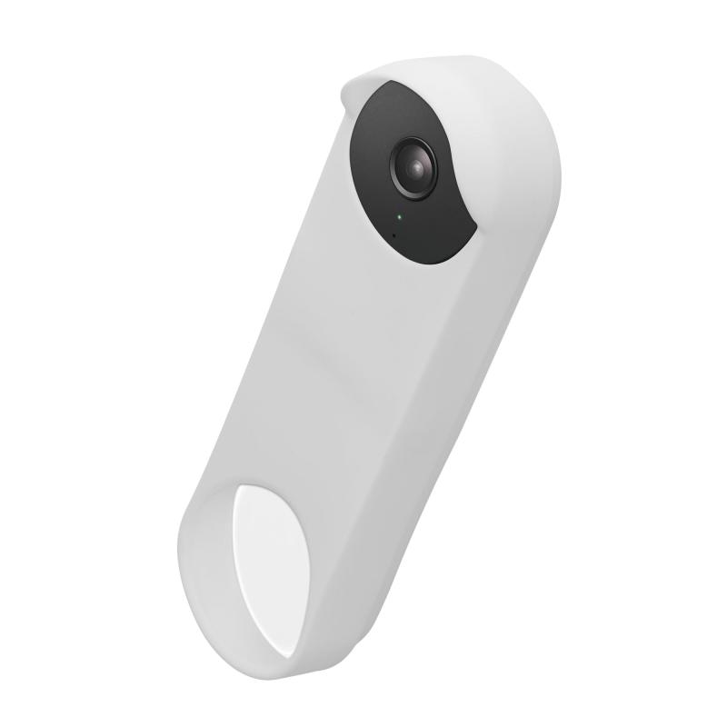 kwmobile Google Nest Doorbell対応 シリコン ケース - ビデオ ドアベル 保護カバー 黒色
