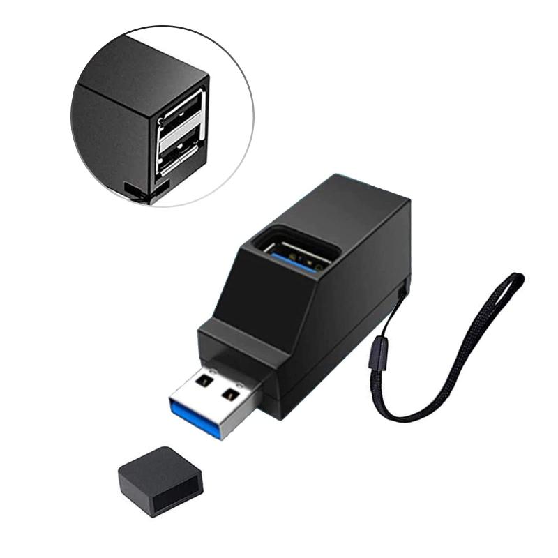 Other - ALLVD USBハブ 3ポート USB3.0＋USB2.0コンボハブ 超小型 バスパワー usbハブ USBポート拡張 高速 軽量 コンパクト 携帯便利 1個入り (ブラック)