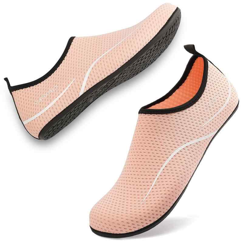 [SIXSPACE] マリンシューズ メンズ ウォーターシューズ レディース アクアシューズ フィットネスシューズ アウトドアシューズ 25.0 cm ピンク