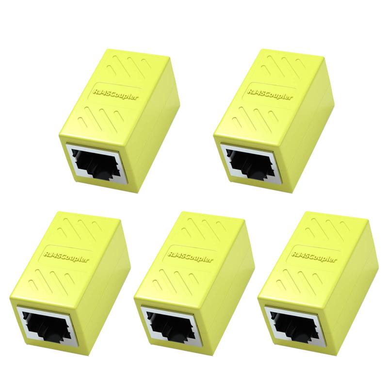 Rakuten - RJ45 LANケーブル用中継コネクタ RJ45 延長 アダプタギガビット対応 メス-メス ネットワークケーブル イーサネットケーブル Cat7、Cat6、Cat5e、Cat5用のネットワーク端子