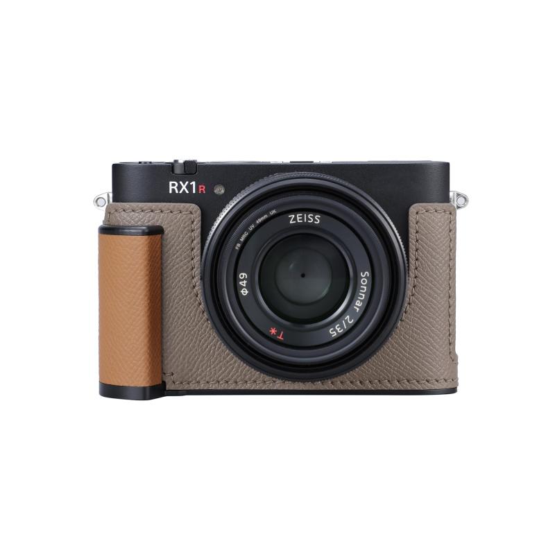 SIUTATDSH カメラハーフケース Sony Cyber-shot rx1riii rx1r3用、ビンテージメタル本革インスタントカメラ保護ケース Sony rx1m3用 スタイリッシュ ポータブル 耐衝撃