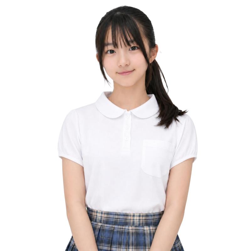 [SCHOOL HERO] スクールポロシャツ 半袖 女児 女の子 ガールズ 吸汗速乾《ドライで快適》抗菌消臭《清潔感キープ》高機能Locool素材使用 小学生 中学生 高校生 制服 冠婚葬祭 シワになりにくい