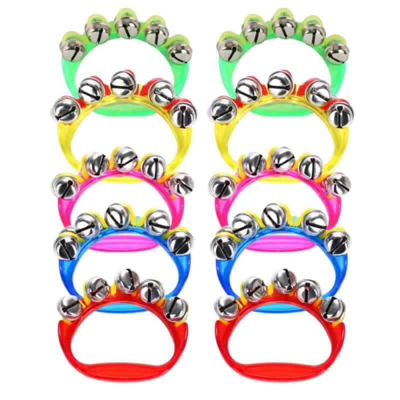 Tropchou ハンドベル リングベル 鈴 楽器 カラオケ 介護施設 幼稚園 保育園 熊よけ カラフル 10個セット
