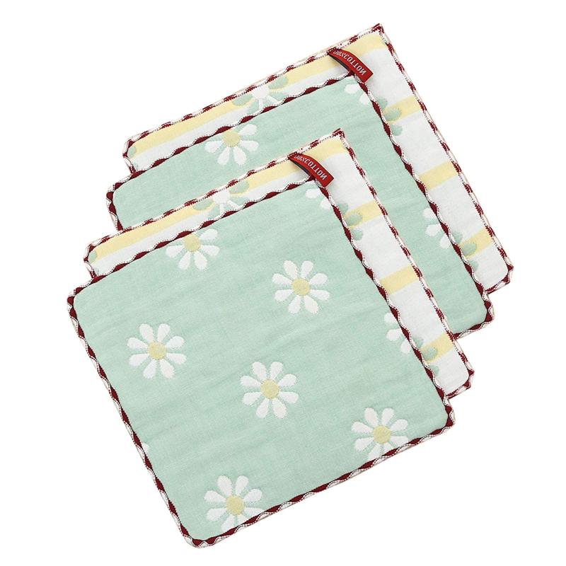 がーぜハンカチがーぜハンカチタオル 沐浴フェイスタオル ハンドタオル ループ付き ガーゼハンカチ かわいい出産祝い 女の子 男の子 雲柄 タオルハンカチ 6重綿100％ガーゼ生地 子供 ミニ