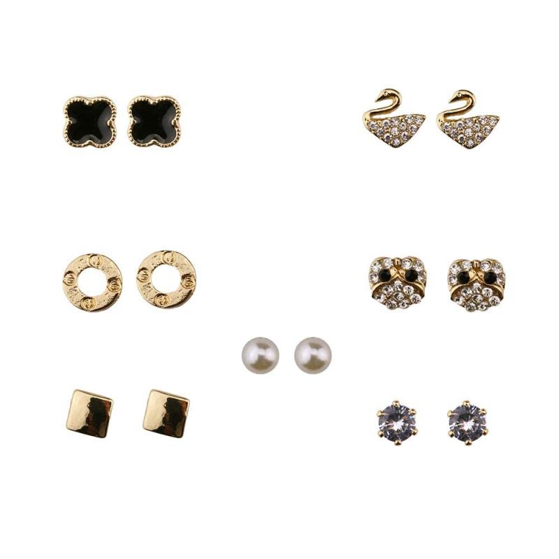 Rakuten - BOTICO ピアス ピアス ピアス レディース ピアス レディースピアス レディースピアス ピアス ピアス シルバー925 アレルギー防止 ジルコン ファッション ゴールド シルバー カラフルファッシ