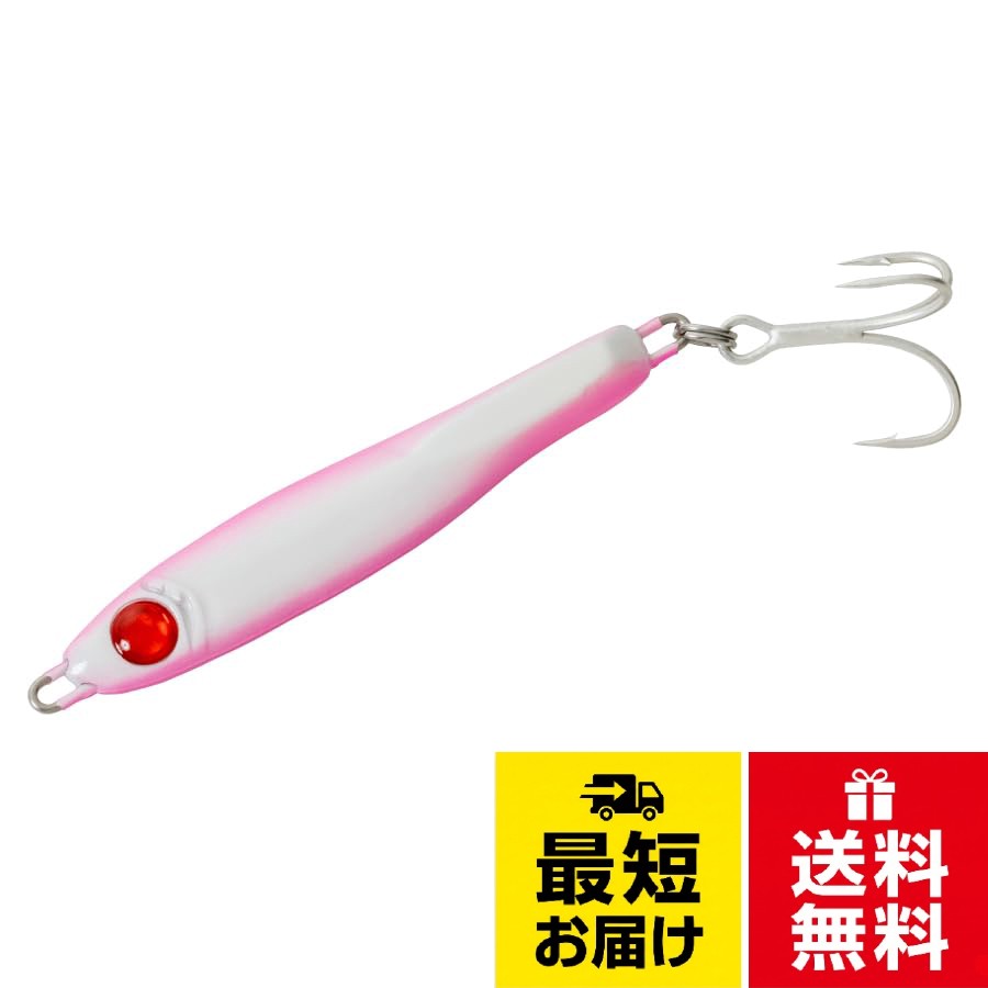 後方重心かつ小粒シルエットで圧倒的飛距離を実現し、シャクると小刻みなダートアクション、ただ巻きではテールを振りながらのロールアクションで魚にアピールします。フォールはロールを伴ったイレギュラーフォールで魚に反射的に口を使わせることができます。ジグの成型、塗装はこだわりの日本製です。 対象魚：根魚、クロダイ、シーバス、マゴチ、ヒラメ、サワラ、青物 など ※パッケージに表記されている「まとめて購入でお買い得」のサービスは、店頭販売限定となります。メタルランナーREBOOT